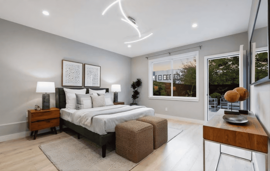 Modern bedroom with minimalist decor